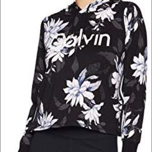 Calvin Klein flowered hoodie